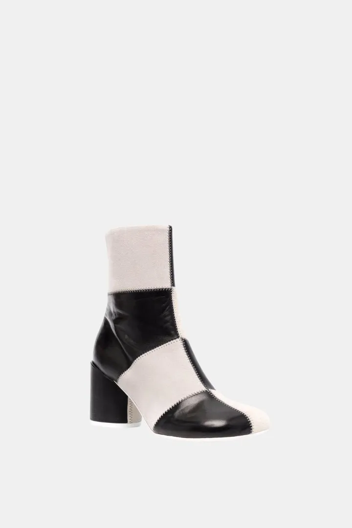 Ankle Boots Checkered Effect