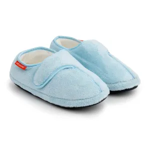 ARCHLINE Orthotic Plus Slippers Closed Scuffs Pain Relief Moccasins - Baby Blue - EU 40