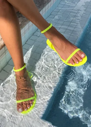 Aria Neon Yellow Sandal