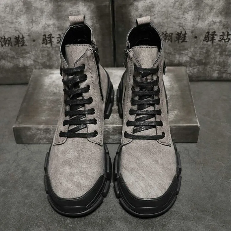 Basic Vintage Martin Style Men Casual Boots