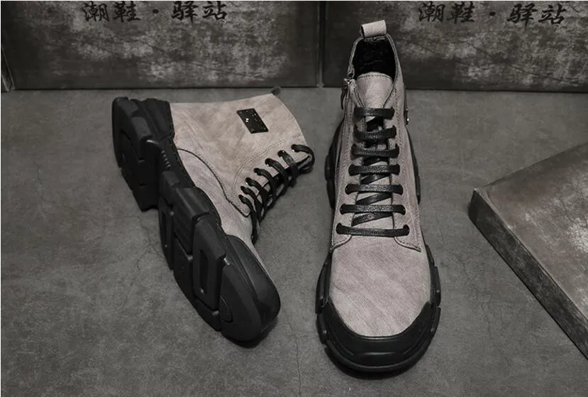 Basic Vintage Martin Style Men Casual Boots