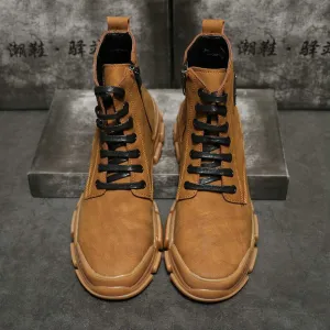 Basic Vintage Martin Style Men Casual Boots