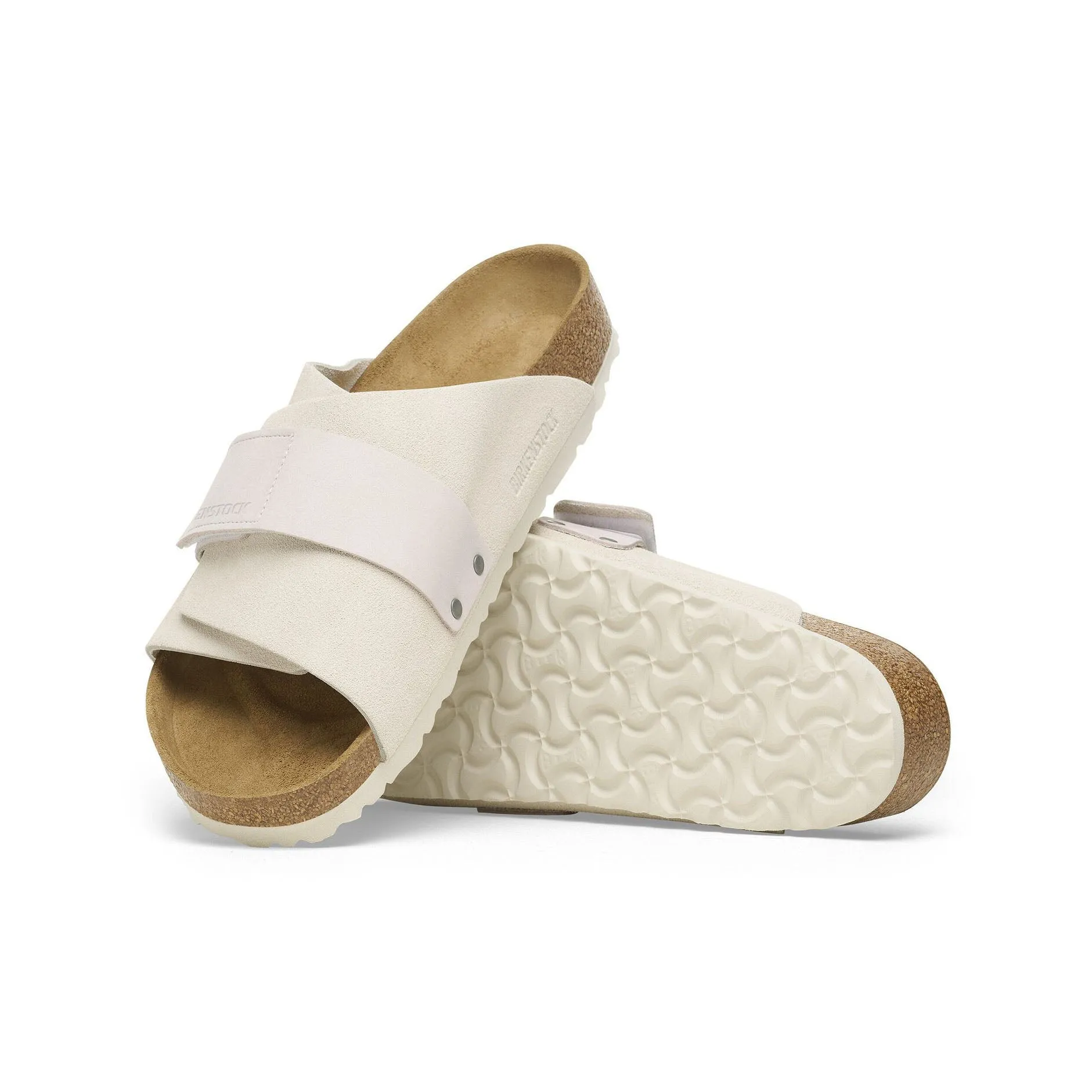 Birkenstock Kyoto Antique White Suede
