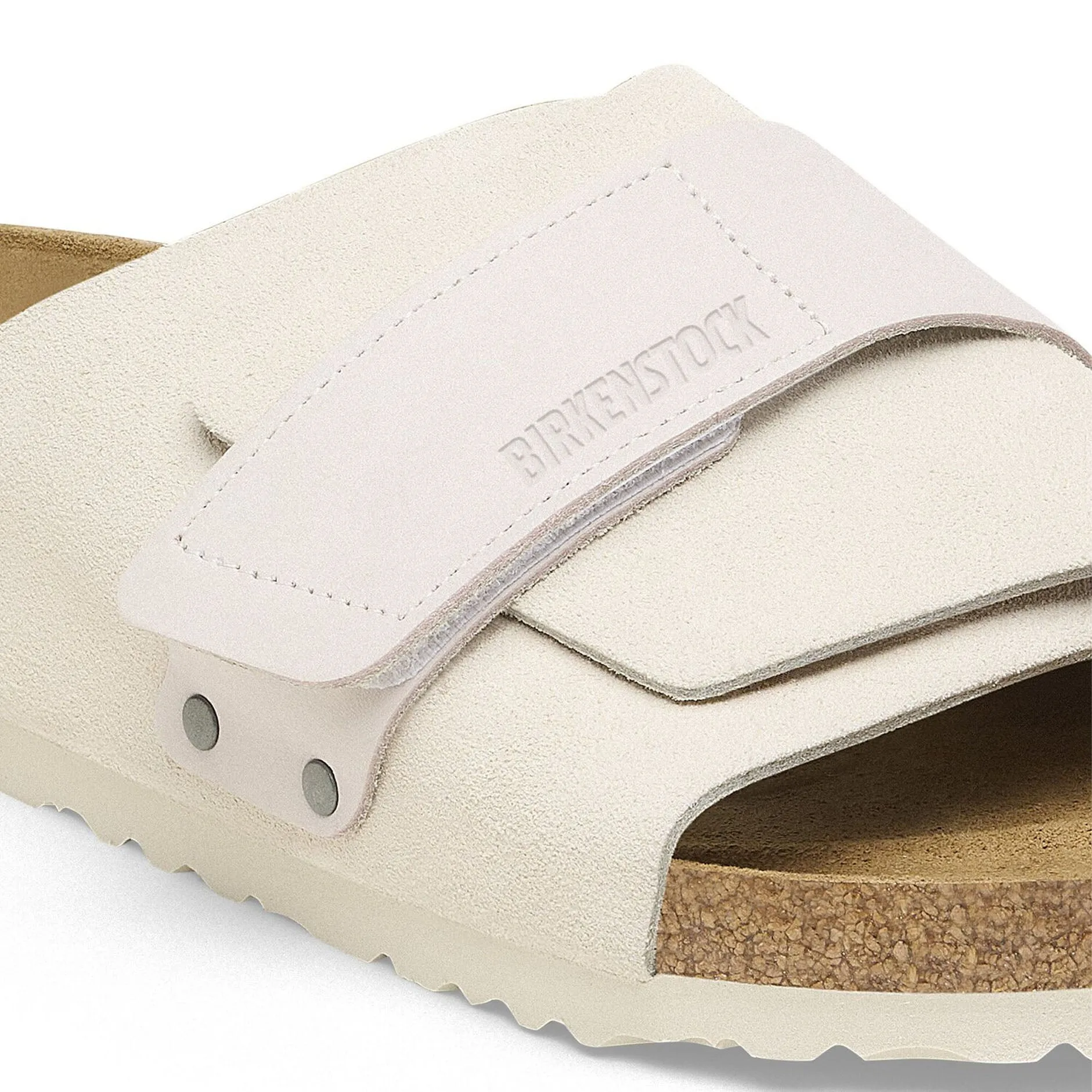 Birkenstock Kyoto Antique White Suede