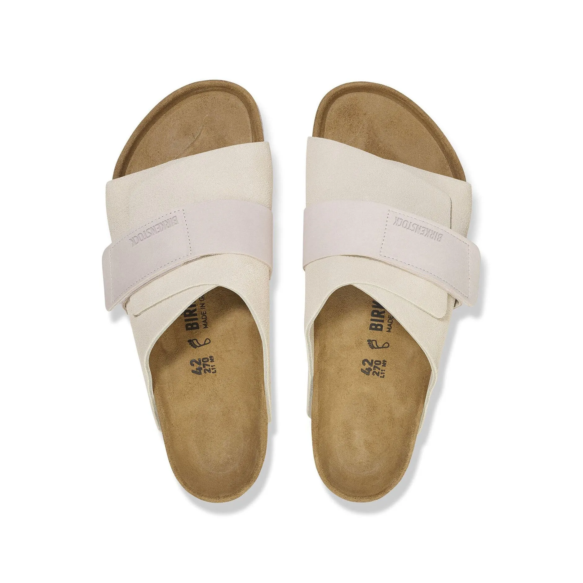 Birkenstock Kyoto Antique White Suede