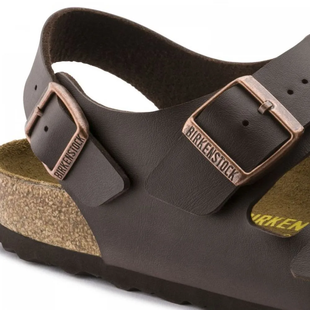 Birkenstock Milano Birko-Flor in Dark Brown