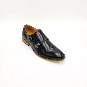 Black Monk Strap Shoes