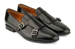 Black Sleek Double Monk straps