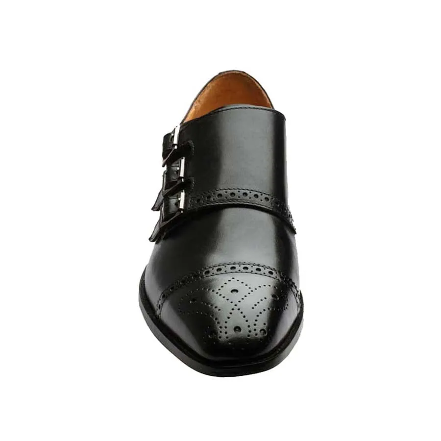 Black Triple Monk Straps