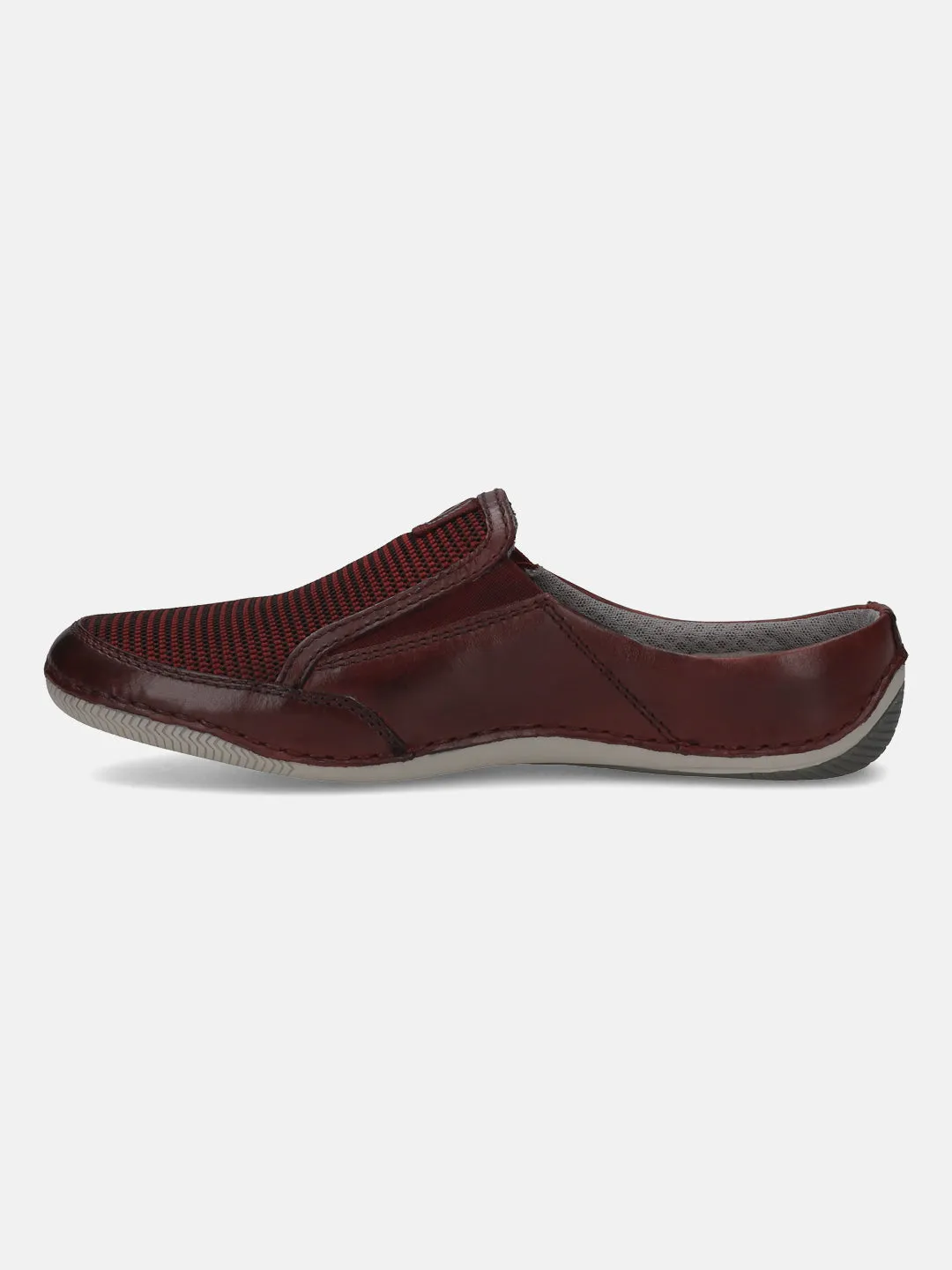bugatti Dark Red Premium Leather  Slip On