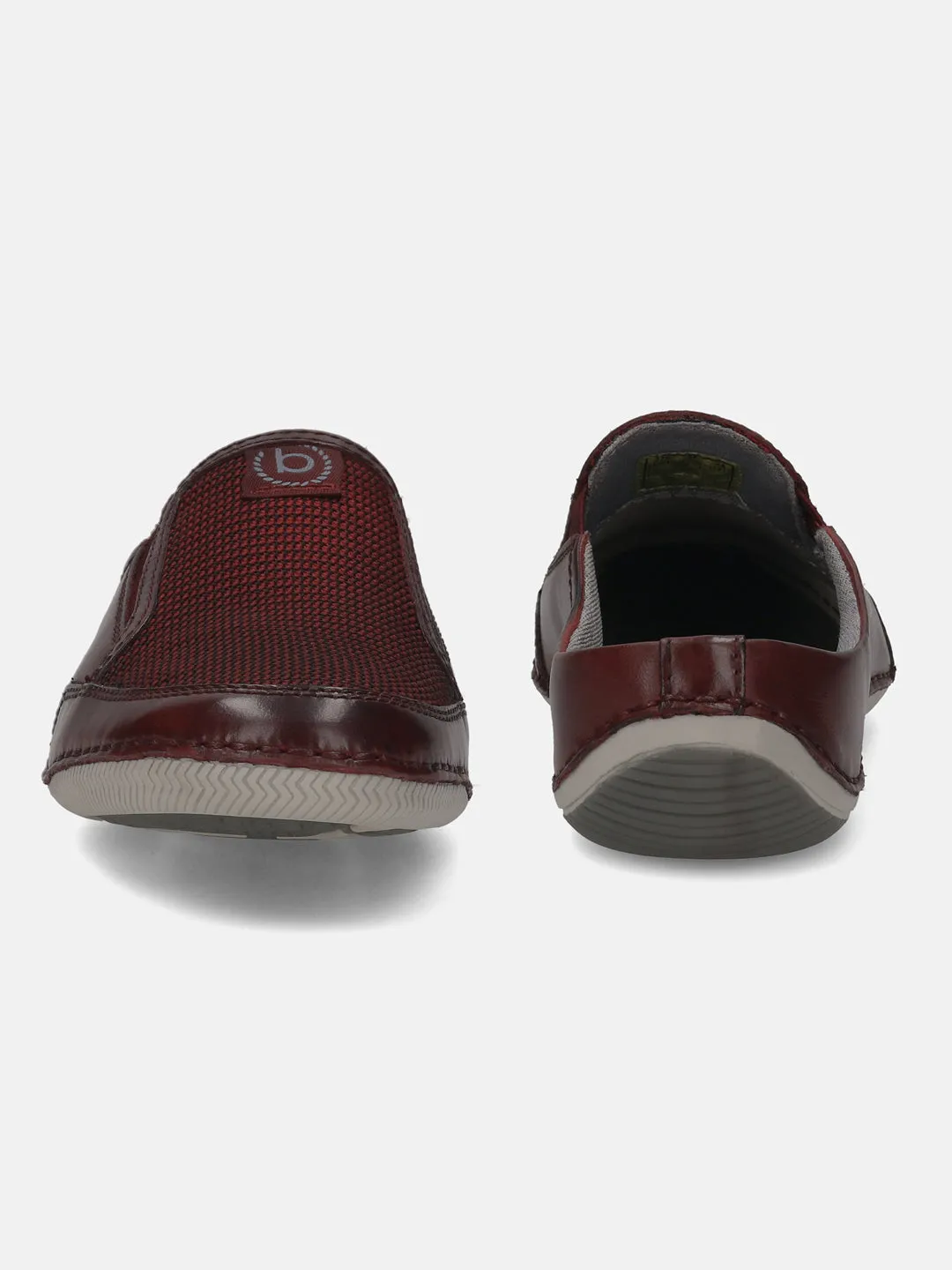 bugatti Dark Red Premium Leather  Slip On