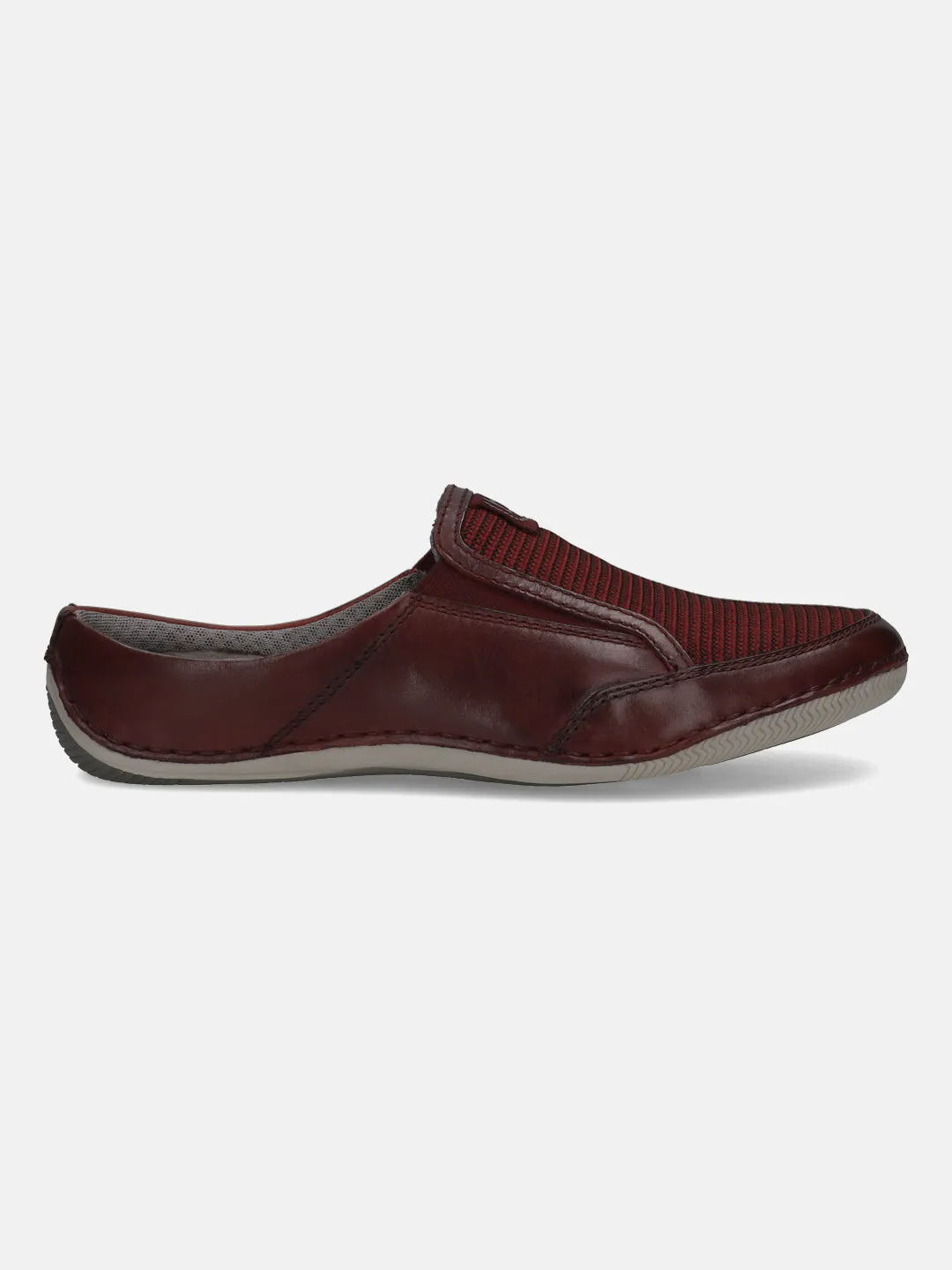 bugatti Dark Red Premium Leather  Slip On