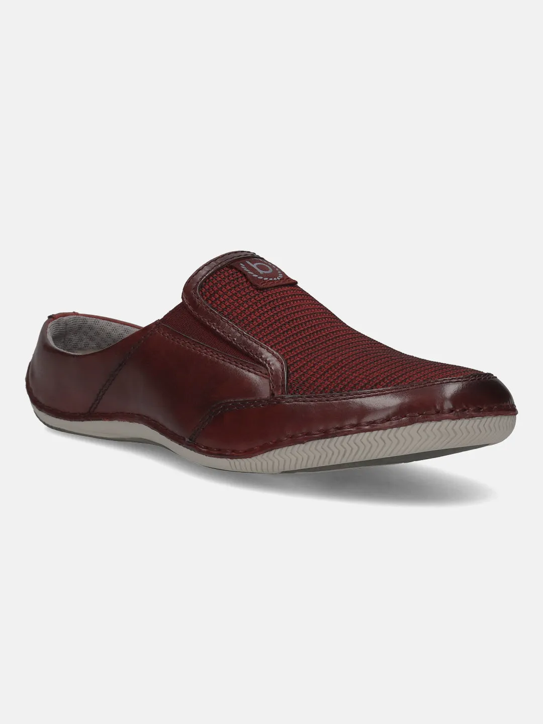bugatti Dark Red Premium Leather  Slip On