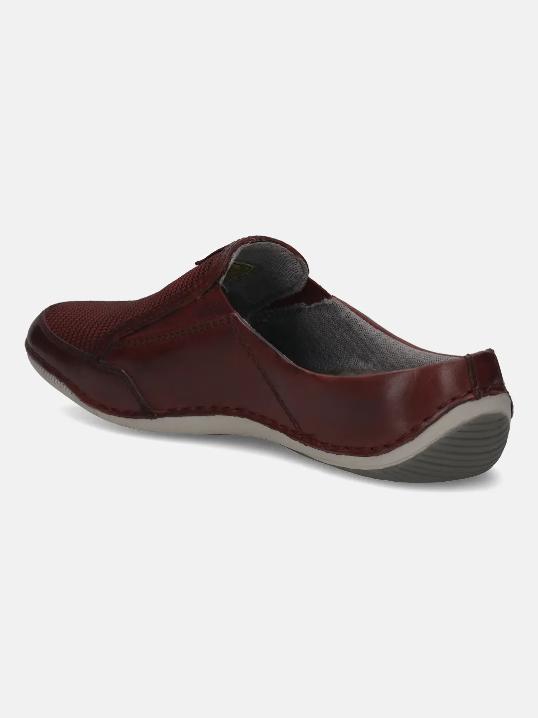 bugatti Dark Red Premium Leather  Slip On