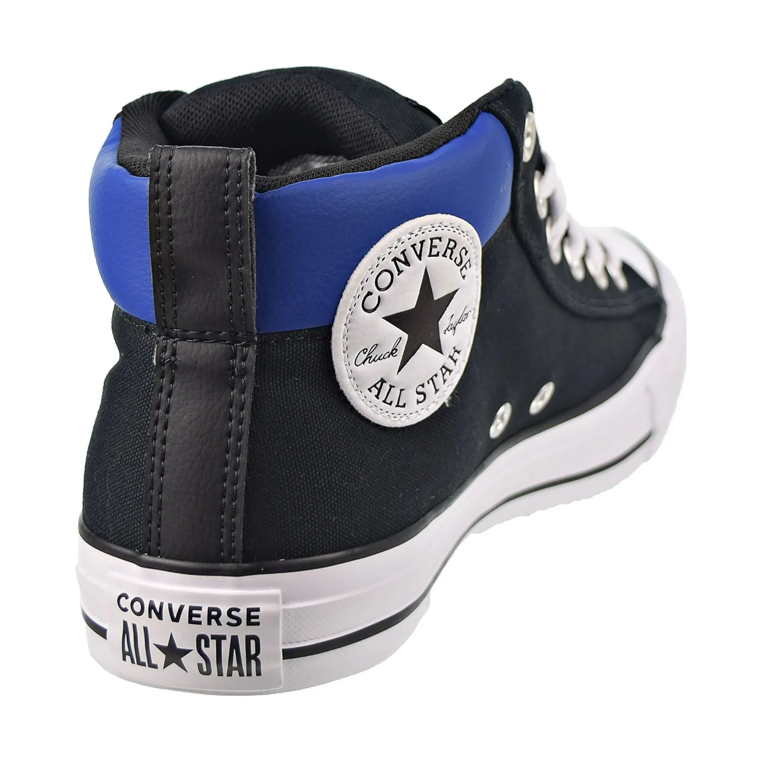 Converse Chuck Taylor All Star Street Mid Men's Shoes Black-White-Blue