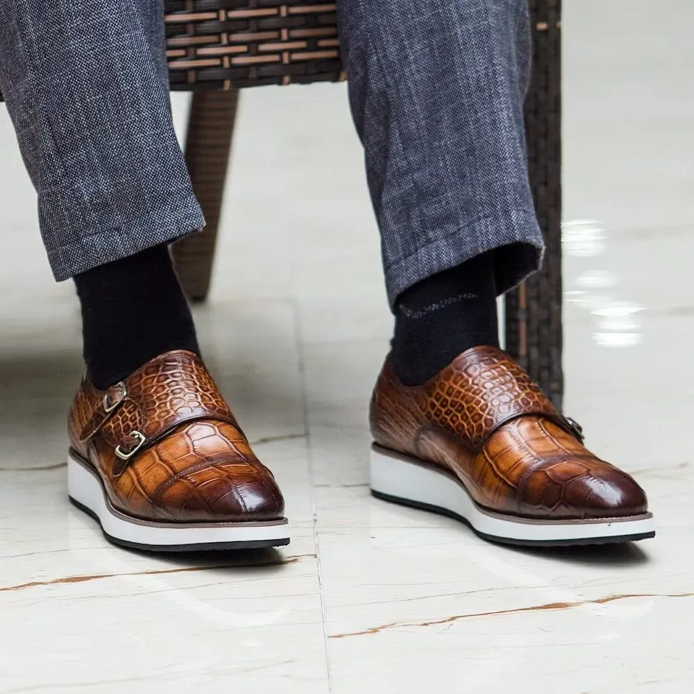 Croctex Monk Straps by Serpatura