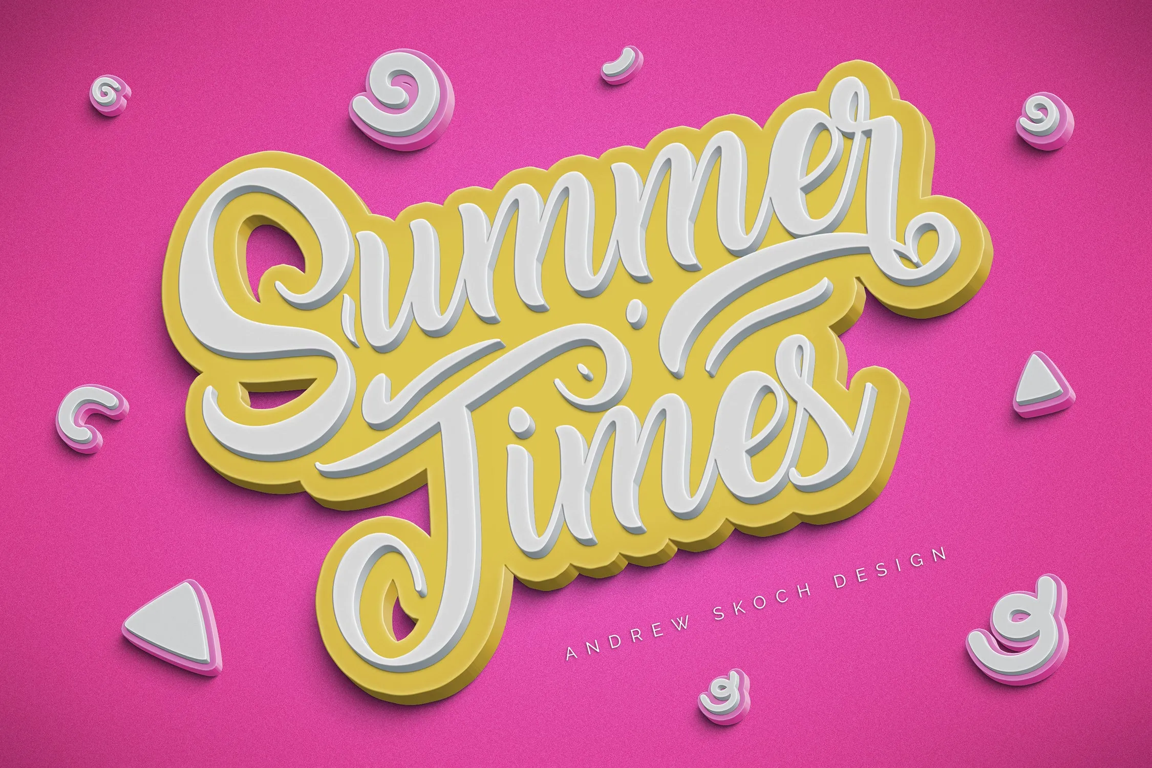 Double 3D Text Effects