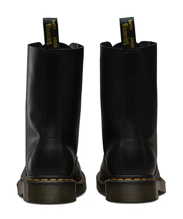 Dr Martens 1490 Black Smooth Leather 10 Hole Boots 11857001