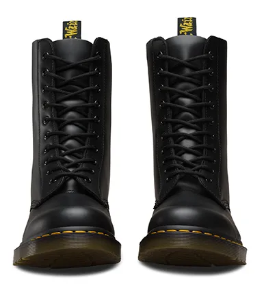 Dr Martens 1490 Black Smooth Leather 10 Hole Boots 11857001