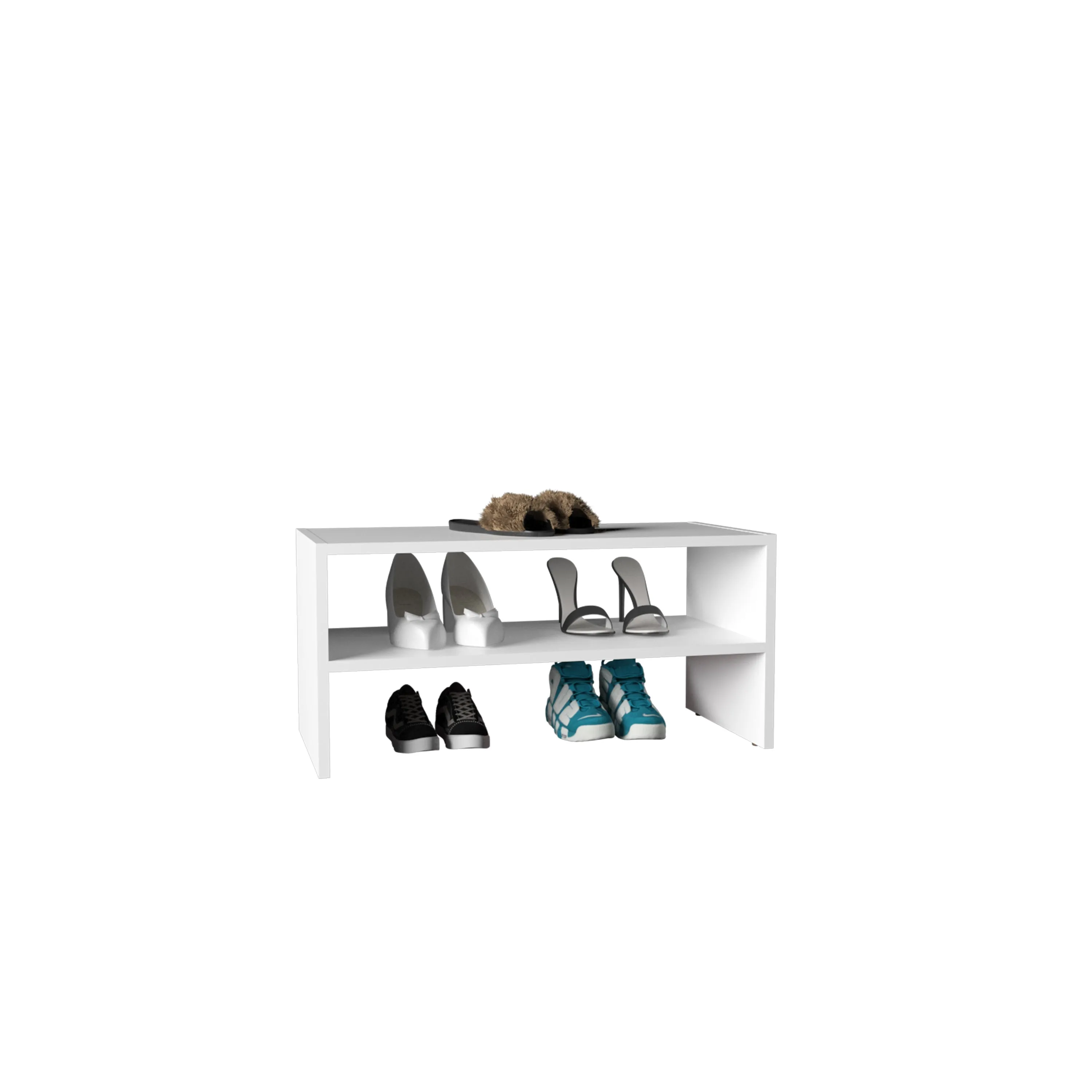 Ferry Shoe Rack with 2 Shelves