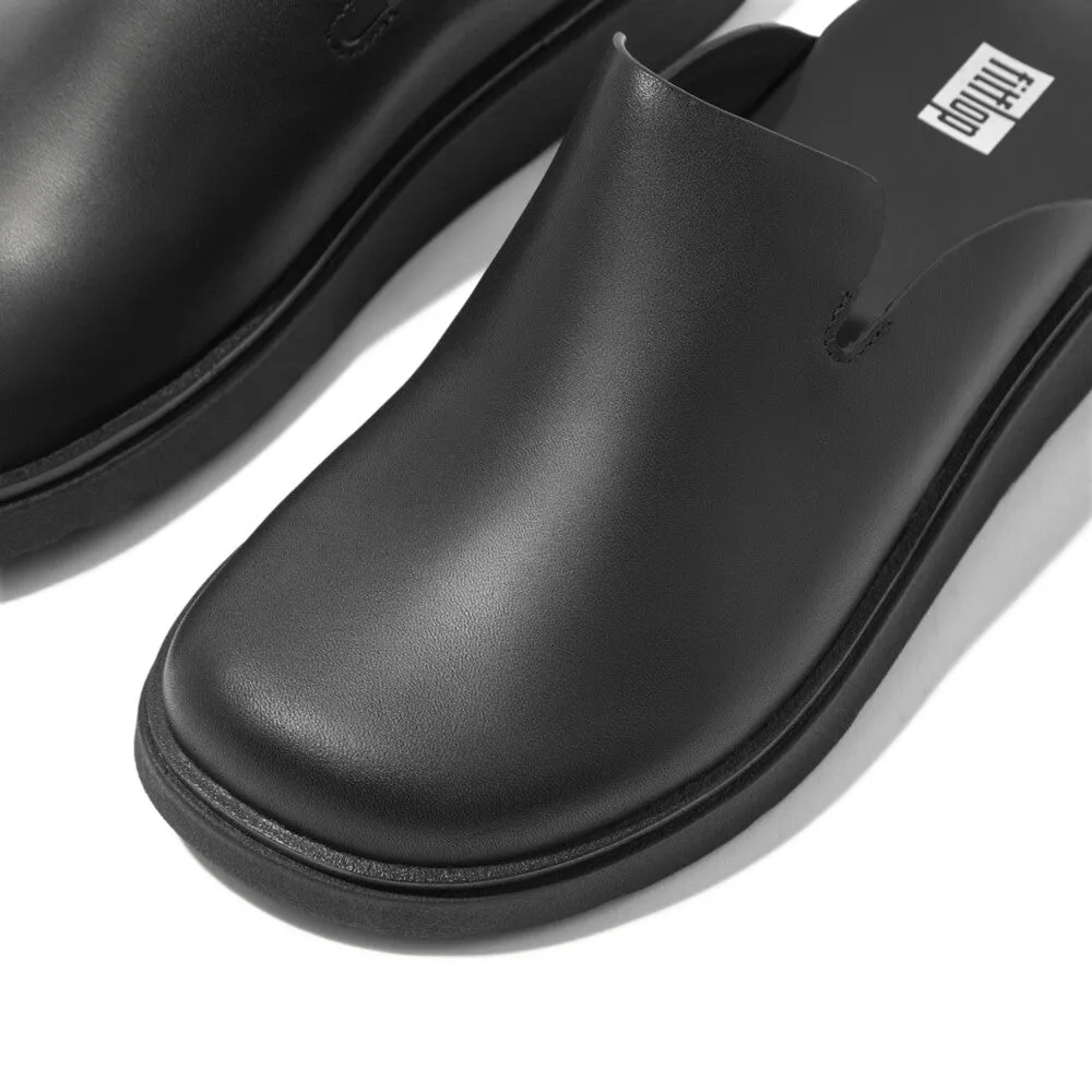 FitFlop Gen-FF Leather Mules Black