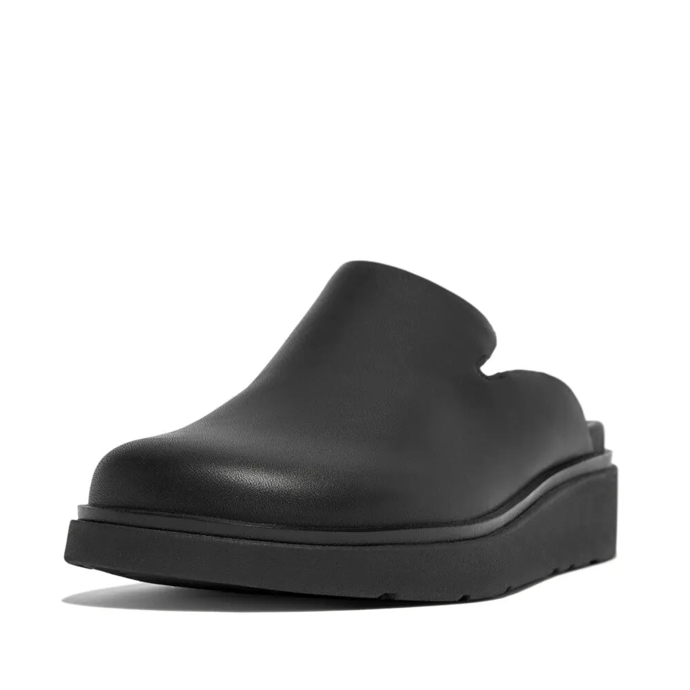 FitFlop Gen-FF Leather Mules Black