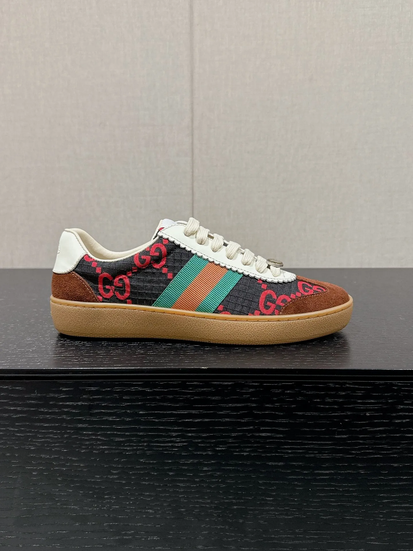 GG & ADIDAS SNEAKER BROWN FABRIC