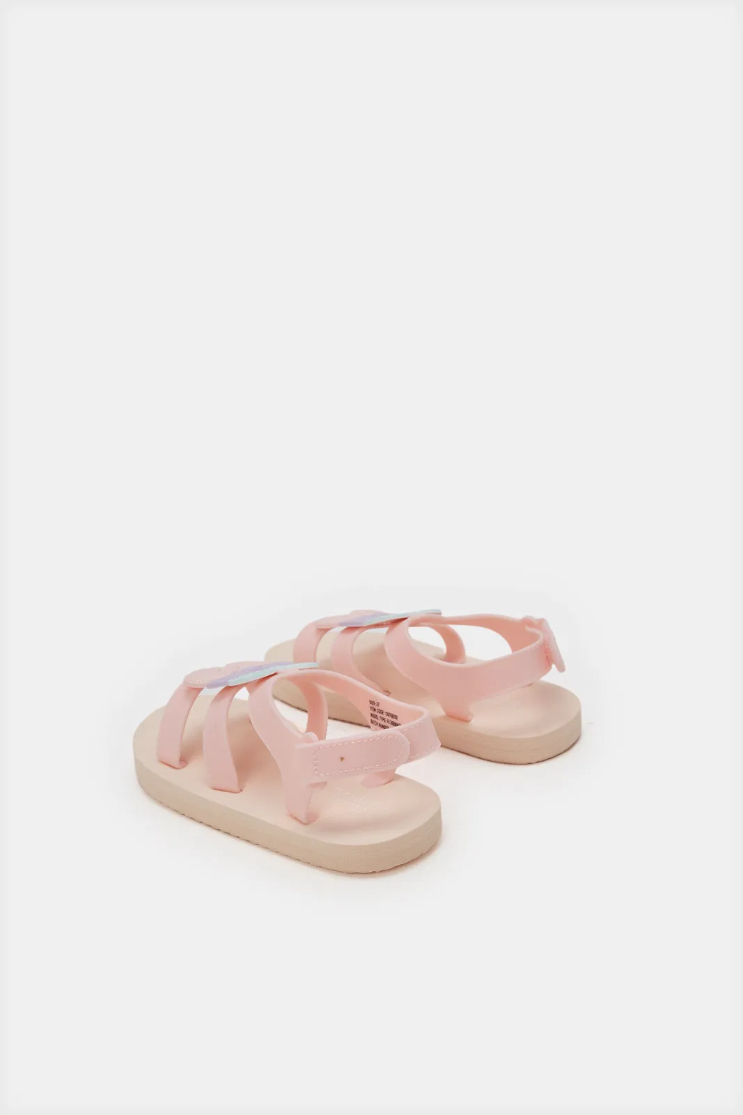 Girls Pink Bow Sandal