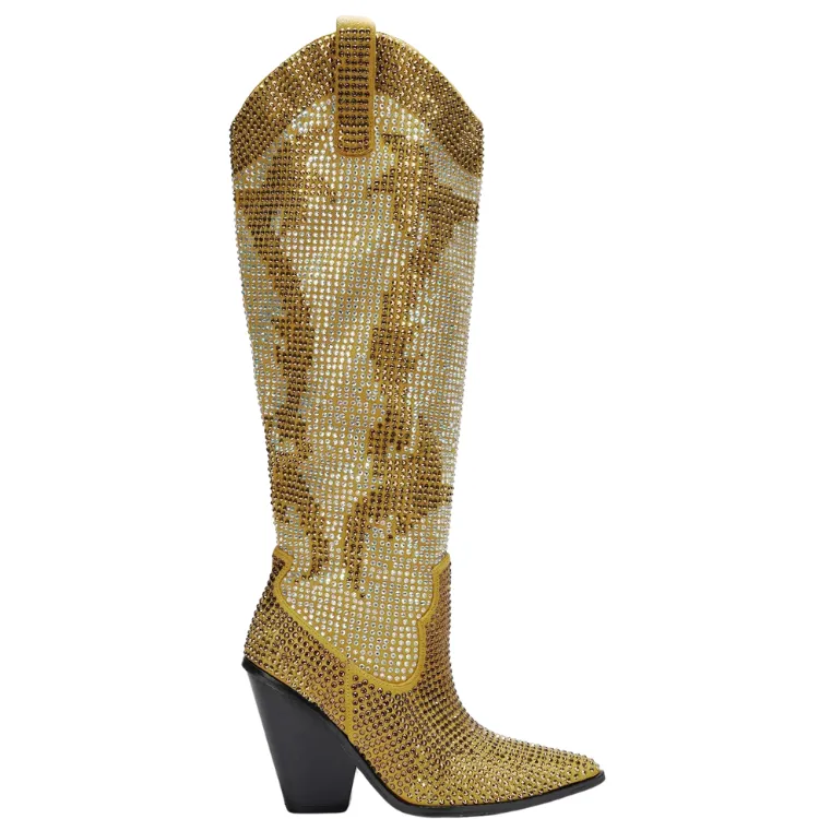 Glitter Galore Bling Silver Boots