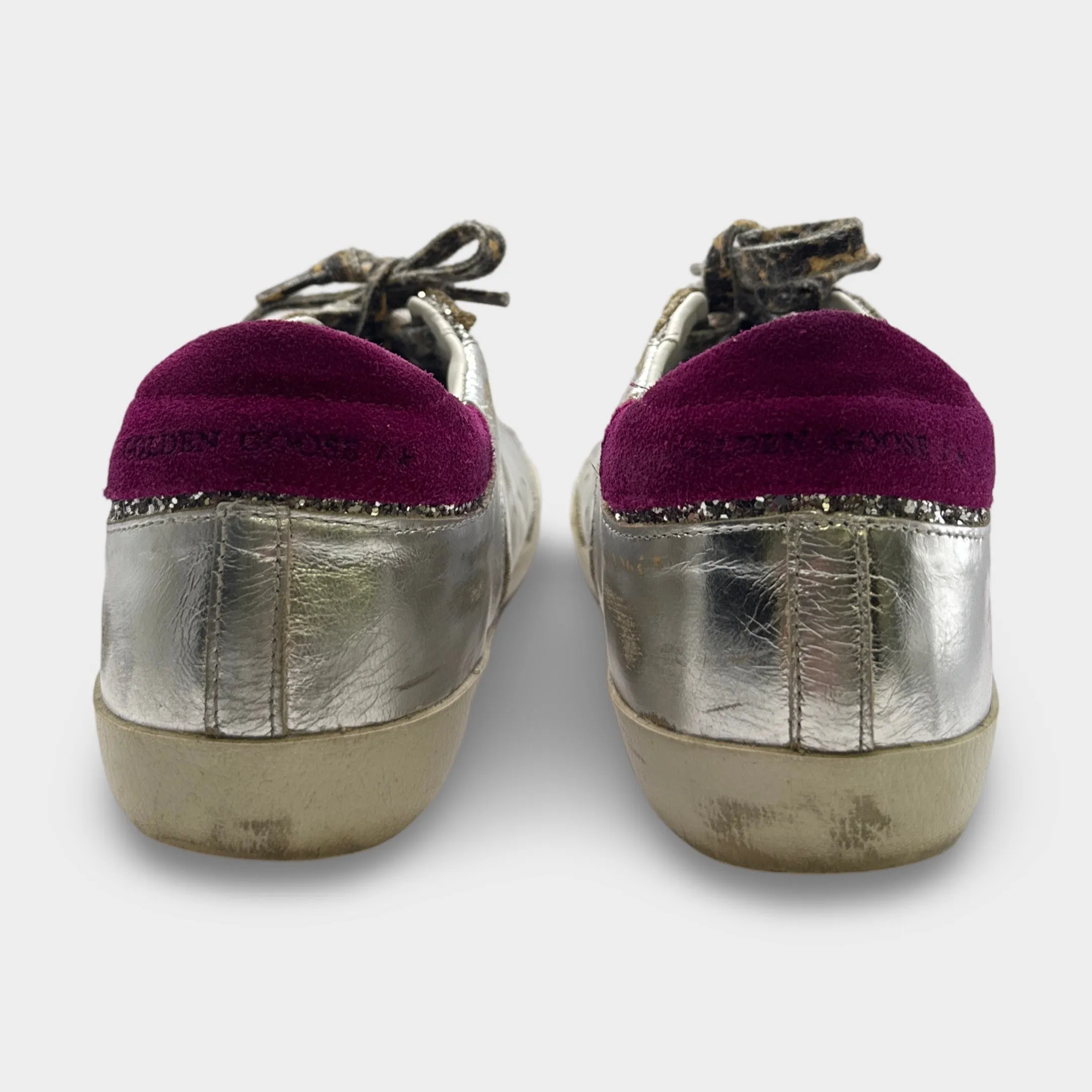 Golden Goose Women's Silver Glitter Sneakers