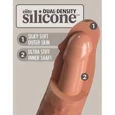 King cock elite six inch dual density silicone cock