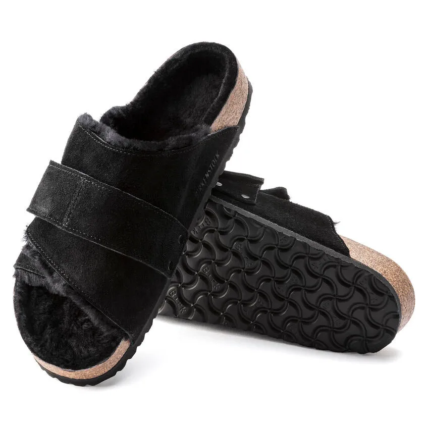 Kyoto Men - Black Shearling Suede||Kyoto pour hommes - Suède fourrure noir