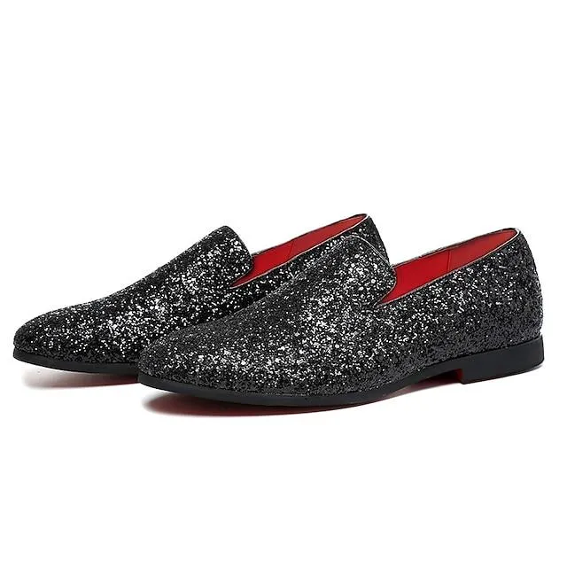 Men's Loafers & Slip-Ons Loafers Glitter / Sequin Wedding Casual Party & Evening Walking Shoes