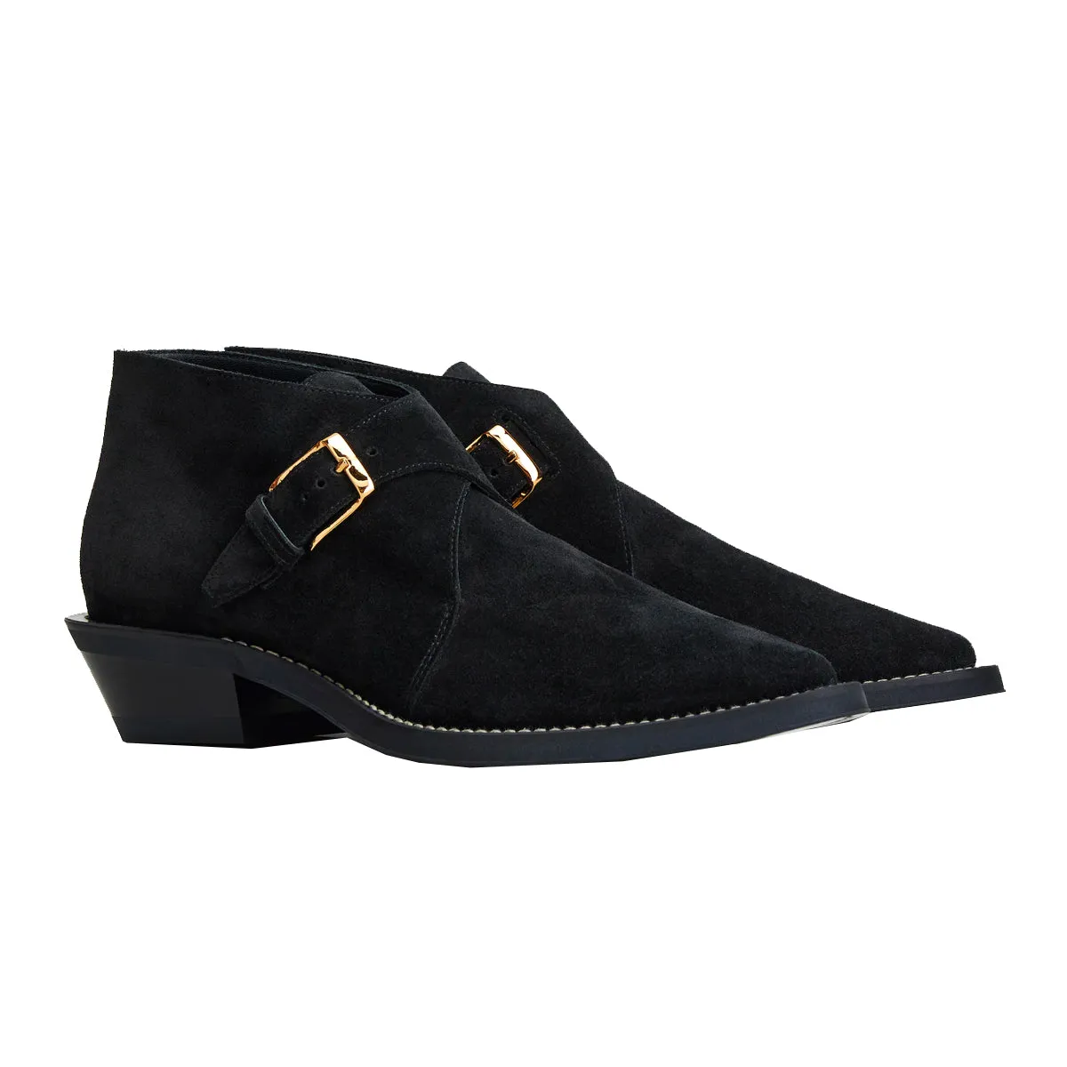 Monkstraps Boots in Suede