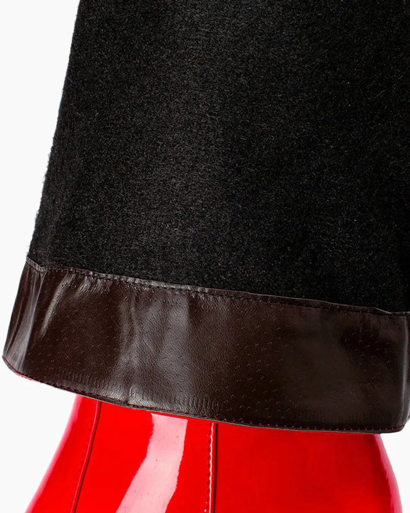 Patent Leather Knee High Long boots