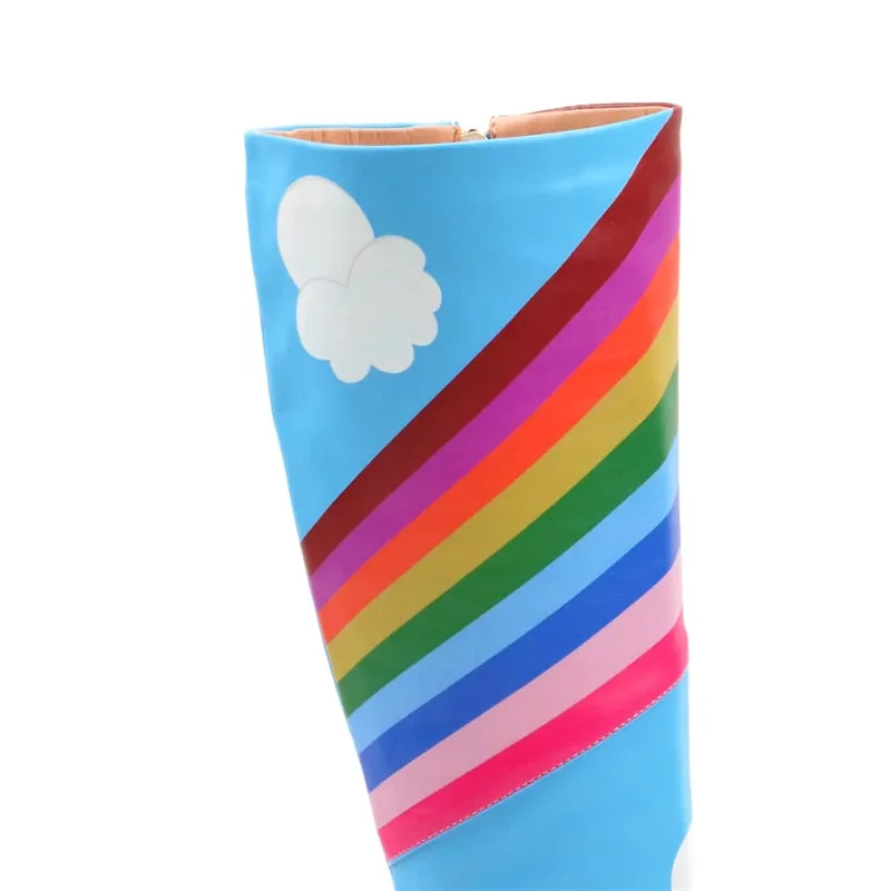 Rainbow Disco Boots