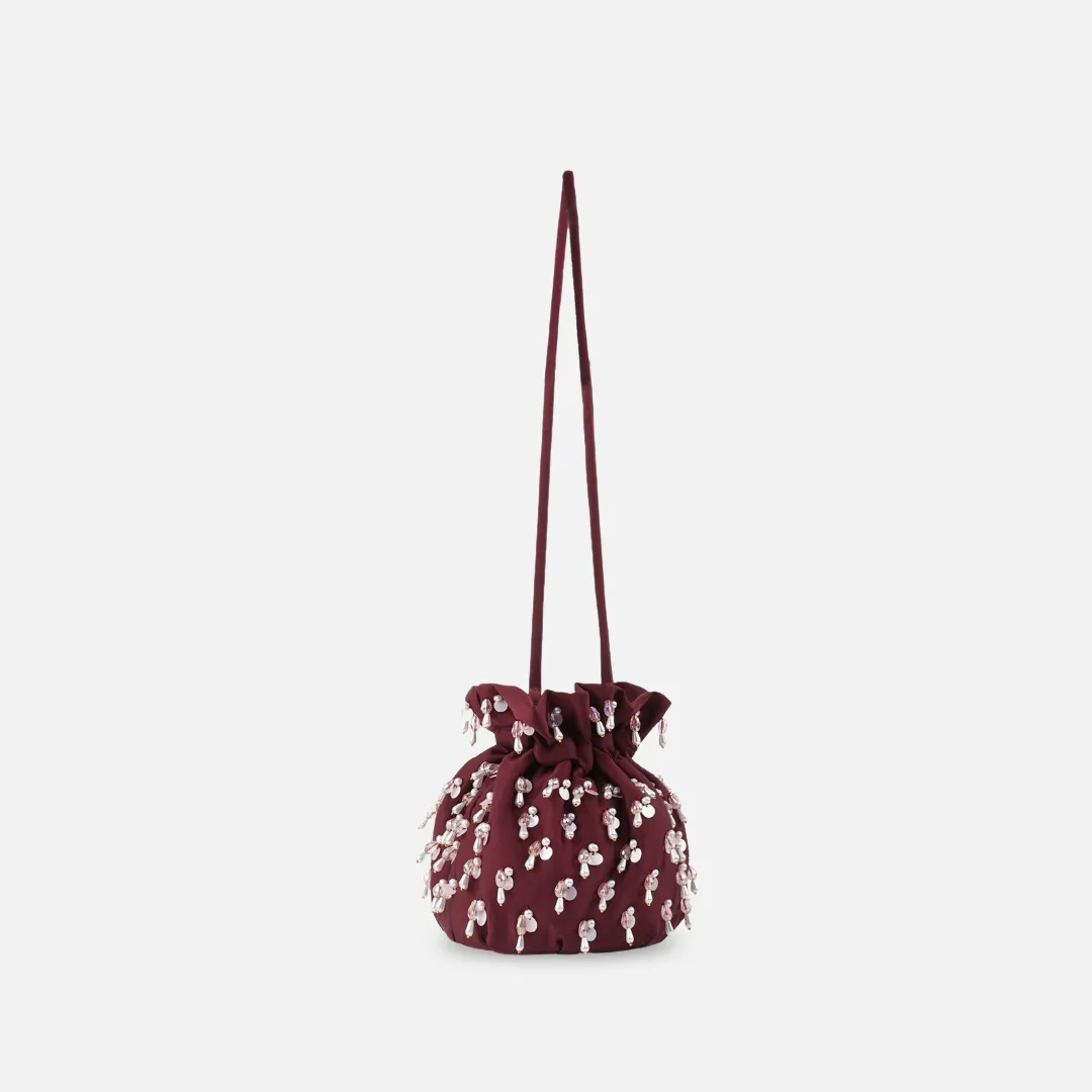 SAINT DUMPLING BAG 〰 MAROON
