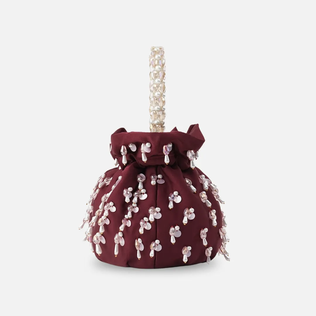 SAINT DUMPLING BAG 〰 MAROON