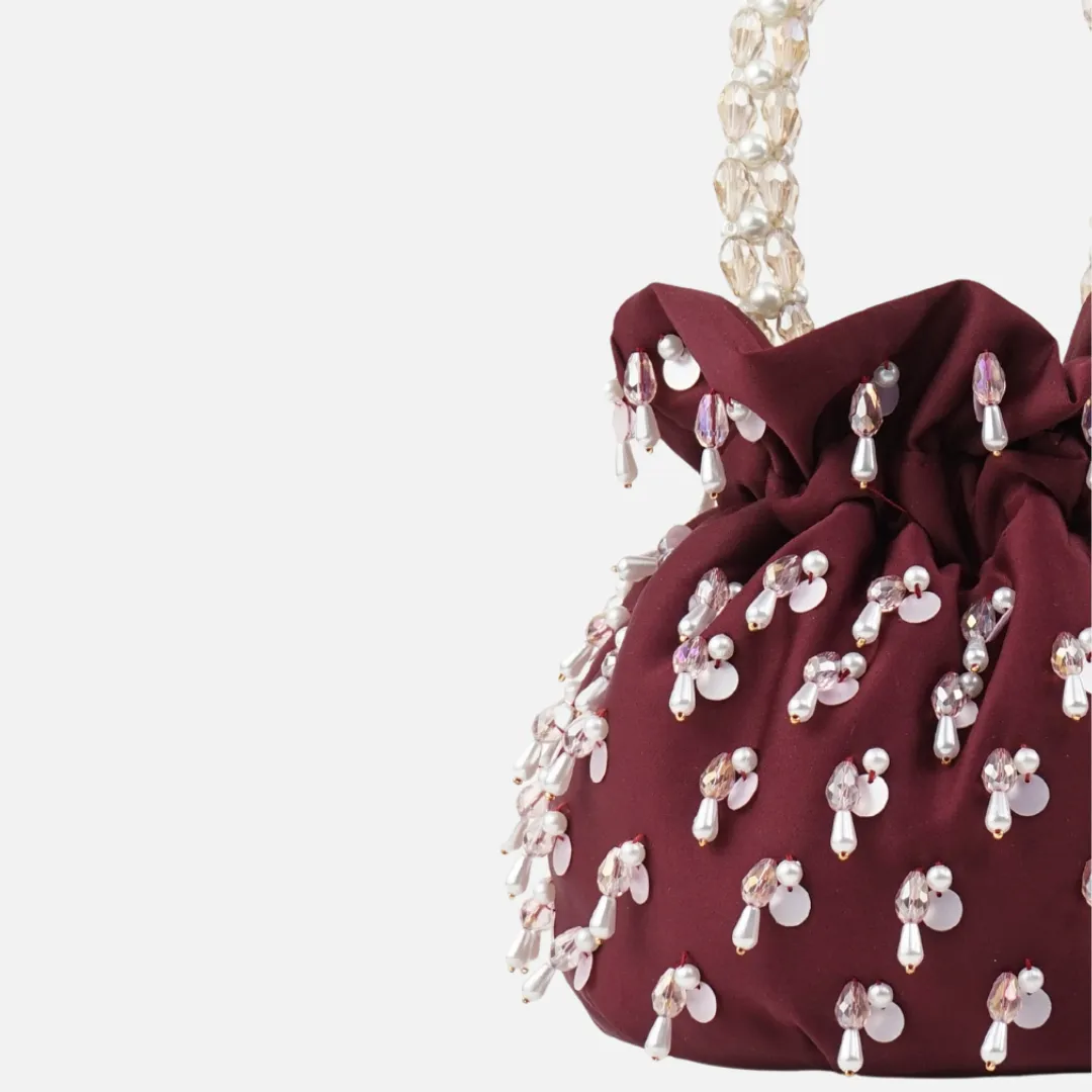 SAINT DUMPLING BAG 〰 MAROON