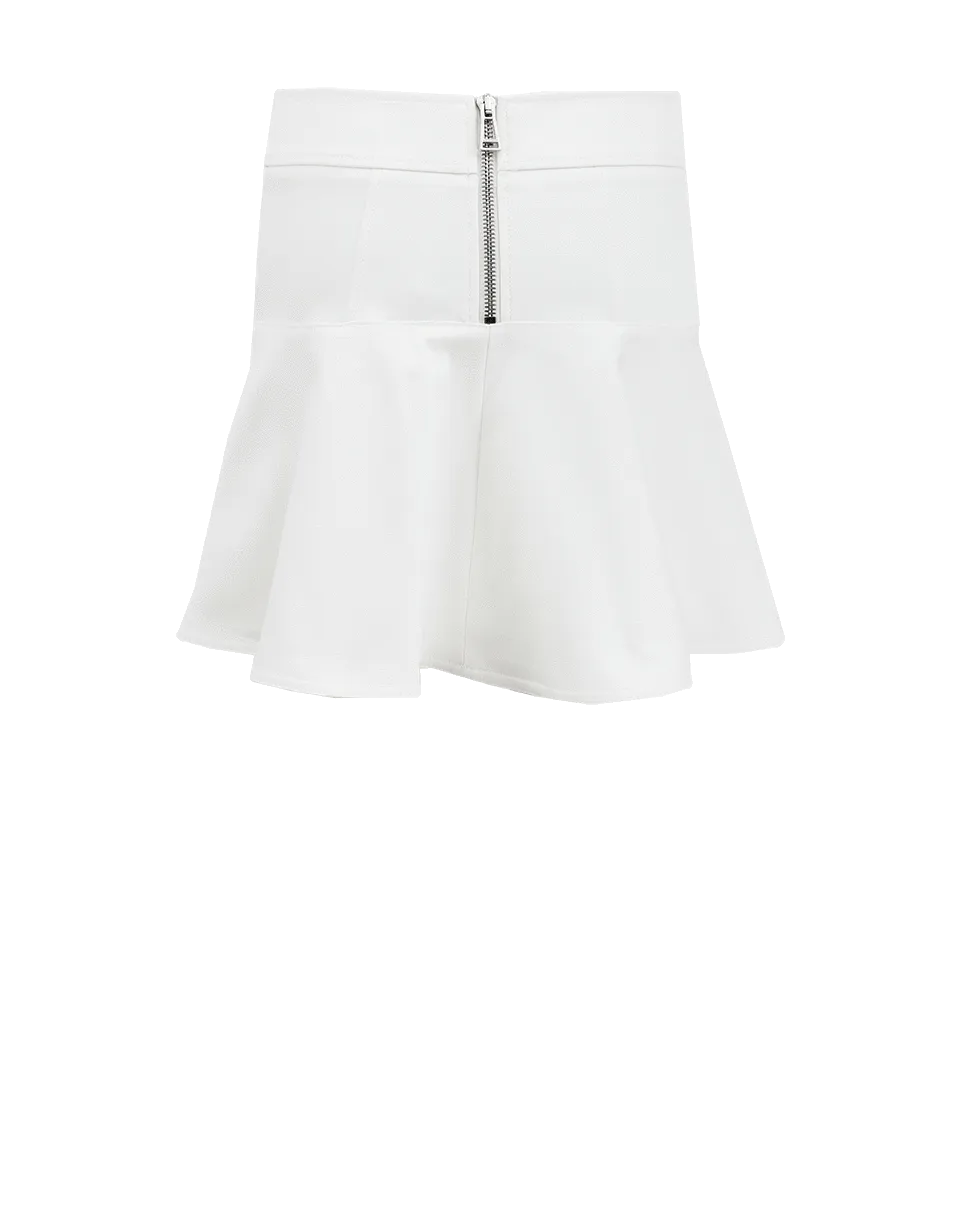 Seamed Tech Mini Skirt