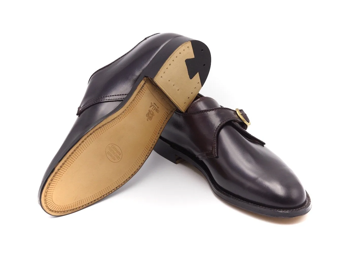 Single Monk Color 8 Shell Cordovan