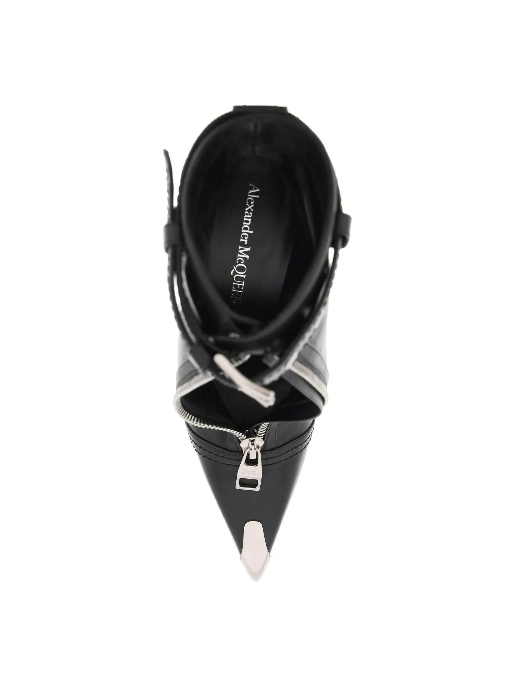 Slash Biker Leather Ankle Boots
