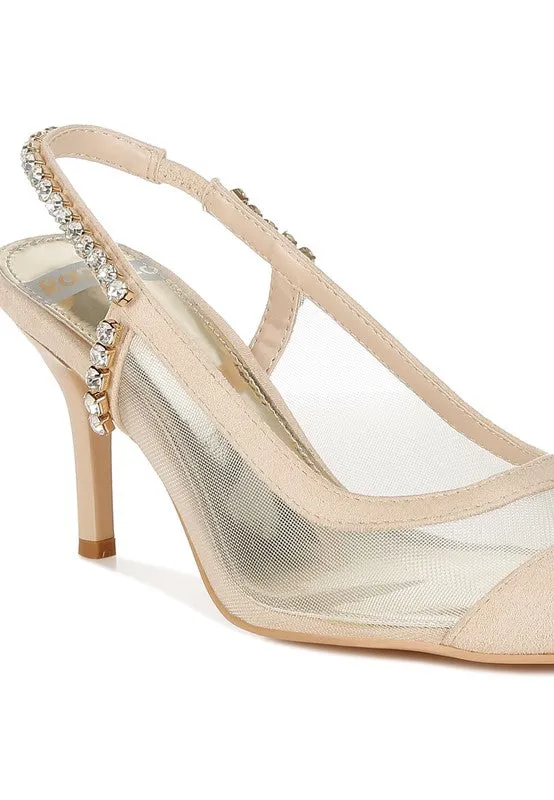 Stiletto Heel Slingback Sandals