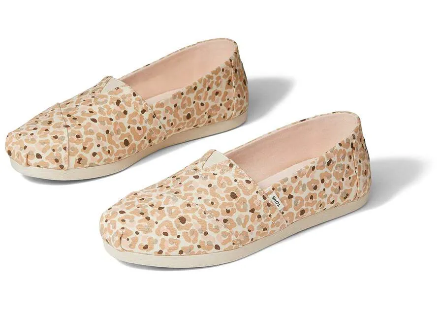 TOMS Womens Cheetah Alpargata Espadrille - Sunbleach