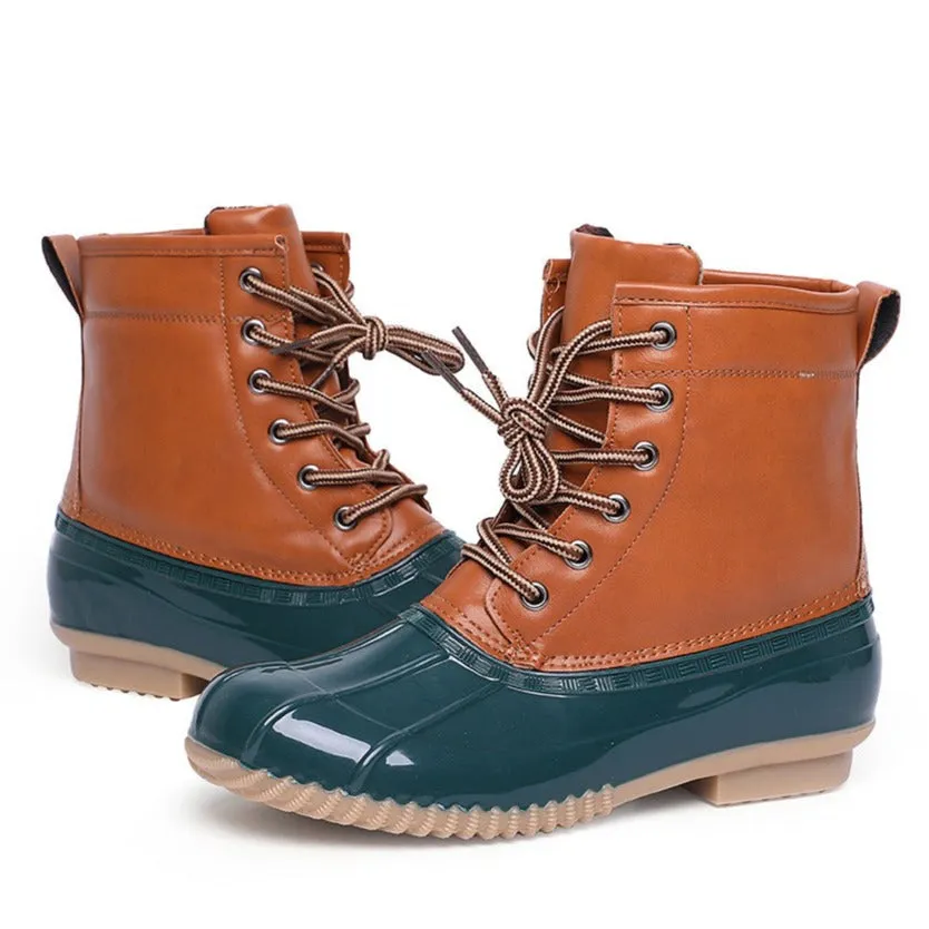 Women Rain Duck Boot Saltwater Waterproof Rainboots